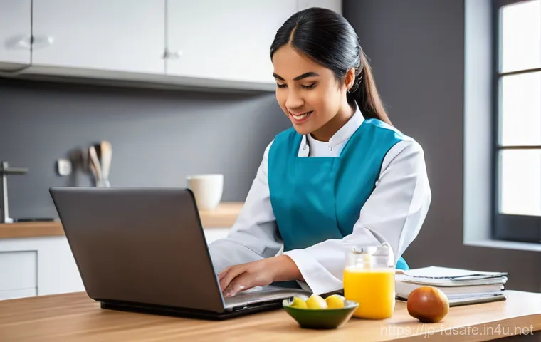 식품위생사 자격증을 위한 단기 집중 학습법 - **Prompt:** A vibrant and welcoming independent cafe. In the foreground, a confident male cafe owner...